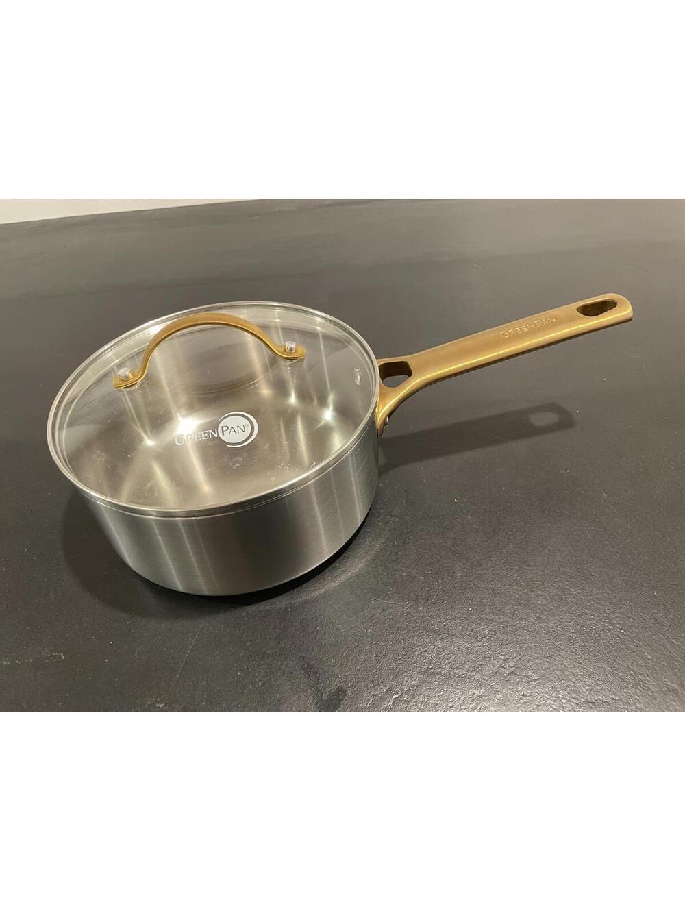 GreenPan Reserve Stainless Steel 2 Qt Sauce Pot with Lid